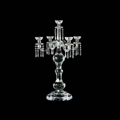 32" Lead Crystal Candelabra with 5th Candle