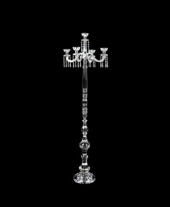 65" Lead Crystal Candelabra with 5th Candle