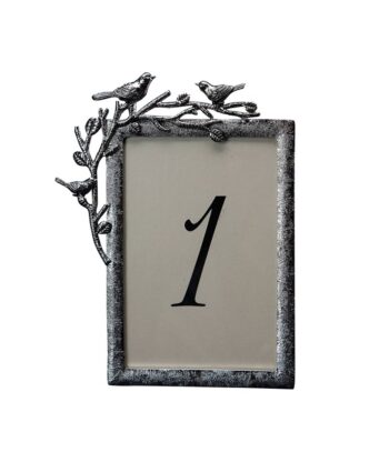 Aviary Silver Table Number