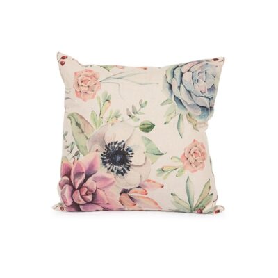 Beige Floral Pillow