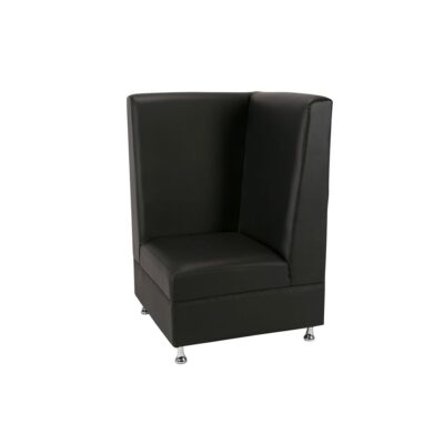Black Mod High Back Corner Chair