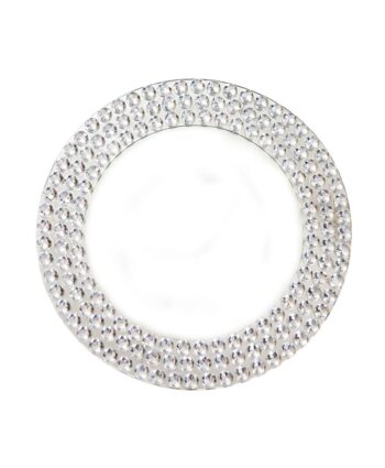 Bling Mirror Glass Charger