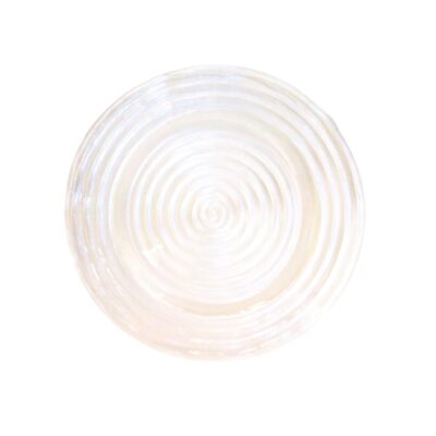 Clear Swirl Glass Charger