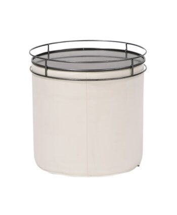 Contempo Round End Table with Cylinder Tray