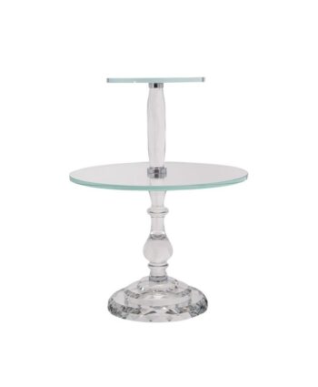 Crystal Double Dessert Stand