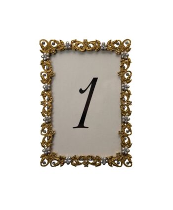 Flaxen Gold Table Number