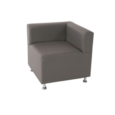 Gray Low Back Mod Furniture Collection Corner Chair