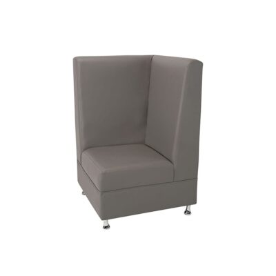 Gray Mod High Back Corner Chair