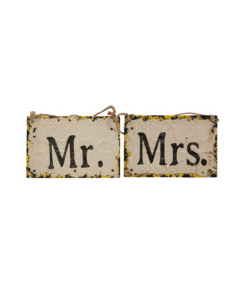 Mr And Mrs Rustic Sign