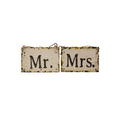 Mr And Mrs Rustic Sign
