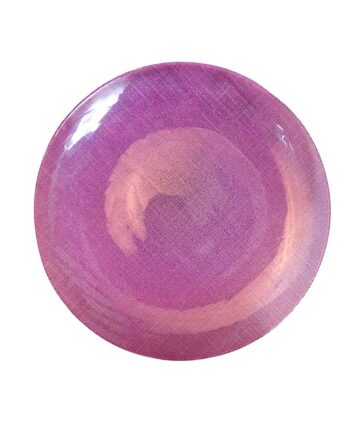 Purple Glitz Glass Charger