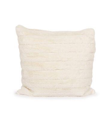 White Faux Fur Pillow