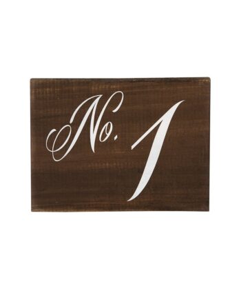 Wood Table Number