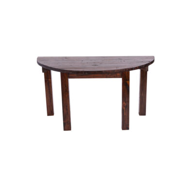 60" Mahogany Half Moon Table