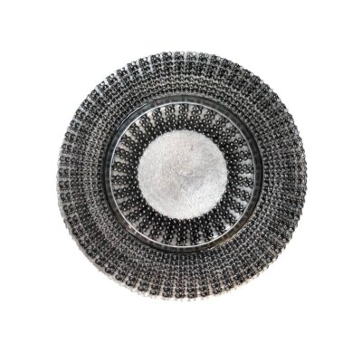 Black Deco Glass Charger
