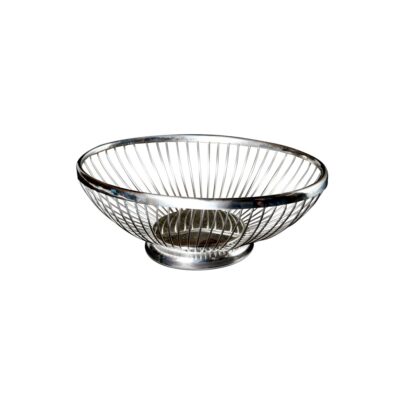 Silver Wire Oval Bread Baskets