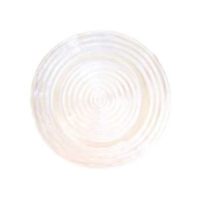 Clear Swirl Glass Charger