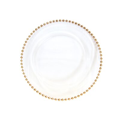Gold Belmont Glass Charger