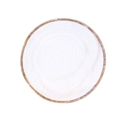 Gold Rim Glass Charger
