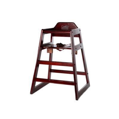 Mahogany Wood Baby High Chair