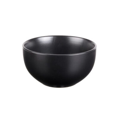 Round Matte Black 16 oz Bowl