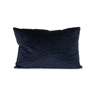 Navy Blue Ripple Pillow