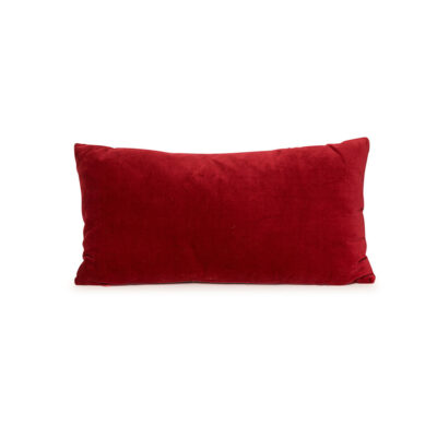 Red Velvet Lumbar Pillow