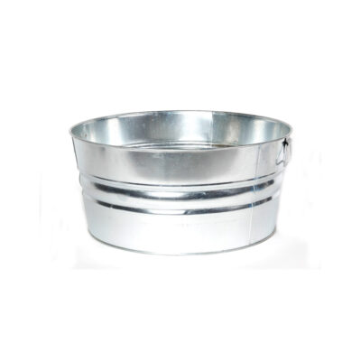 Round Metal Beverage Tub