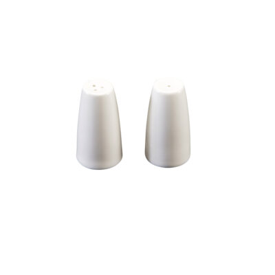 Bone White China Salt & Pepper Shakers