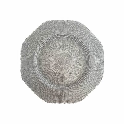 Silver Octo Glass Charger